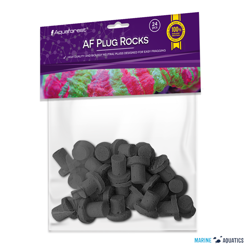 AF PLUG Rocks - plugy pro korálové fragy, černá (24ks)