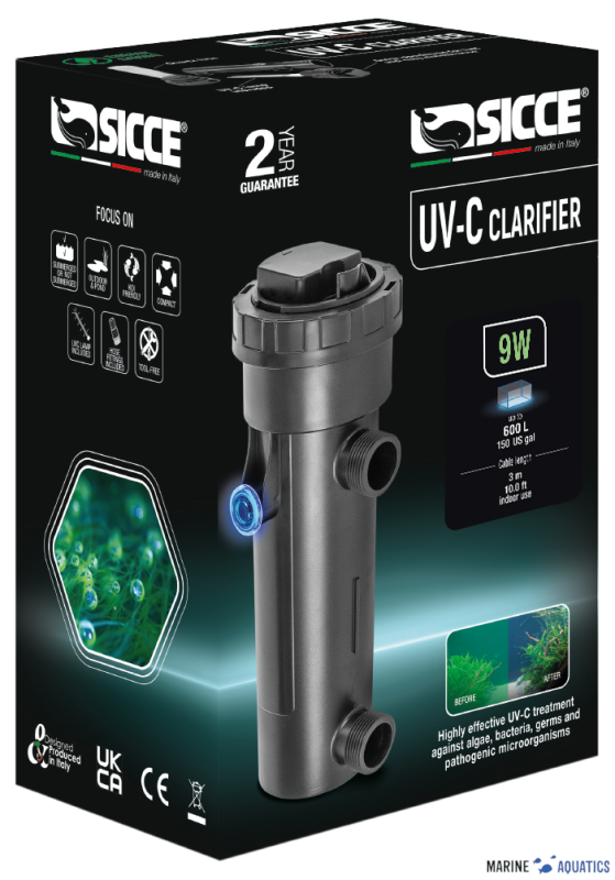 Sicce UV-C Clarifier (9W/-600L)
