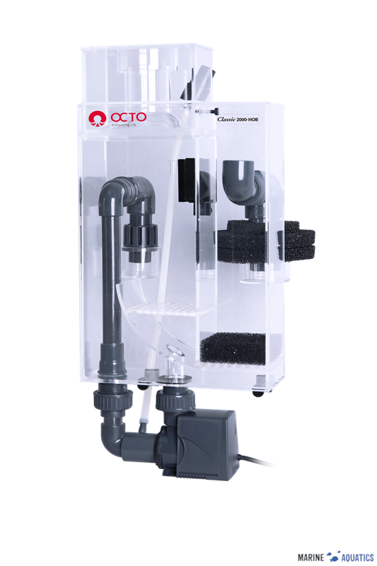 Octo Classic 1000-HOB external hang on skimmer(~8W/~500L)