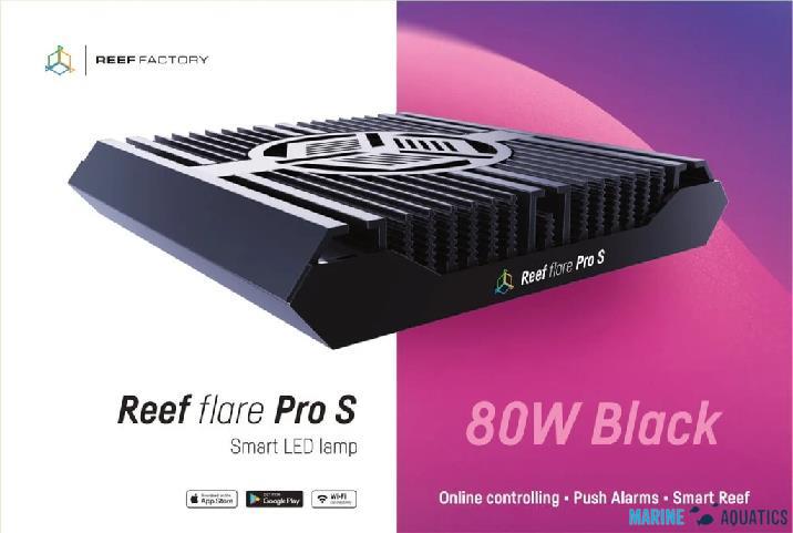 Reef Flare PRO S - 24-LEDs lighting (80W/black)
