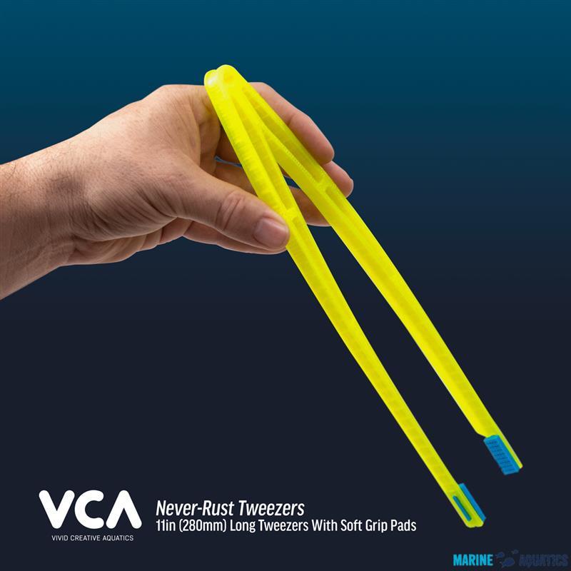 VCA Never-Rust tweezers - akvarijní pinzeta, UV Yellow (28cm)